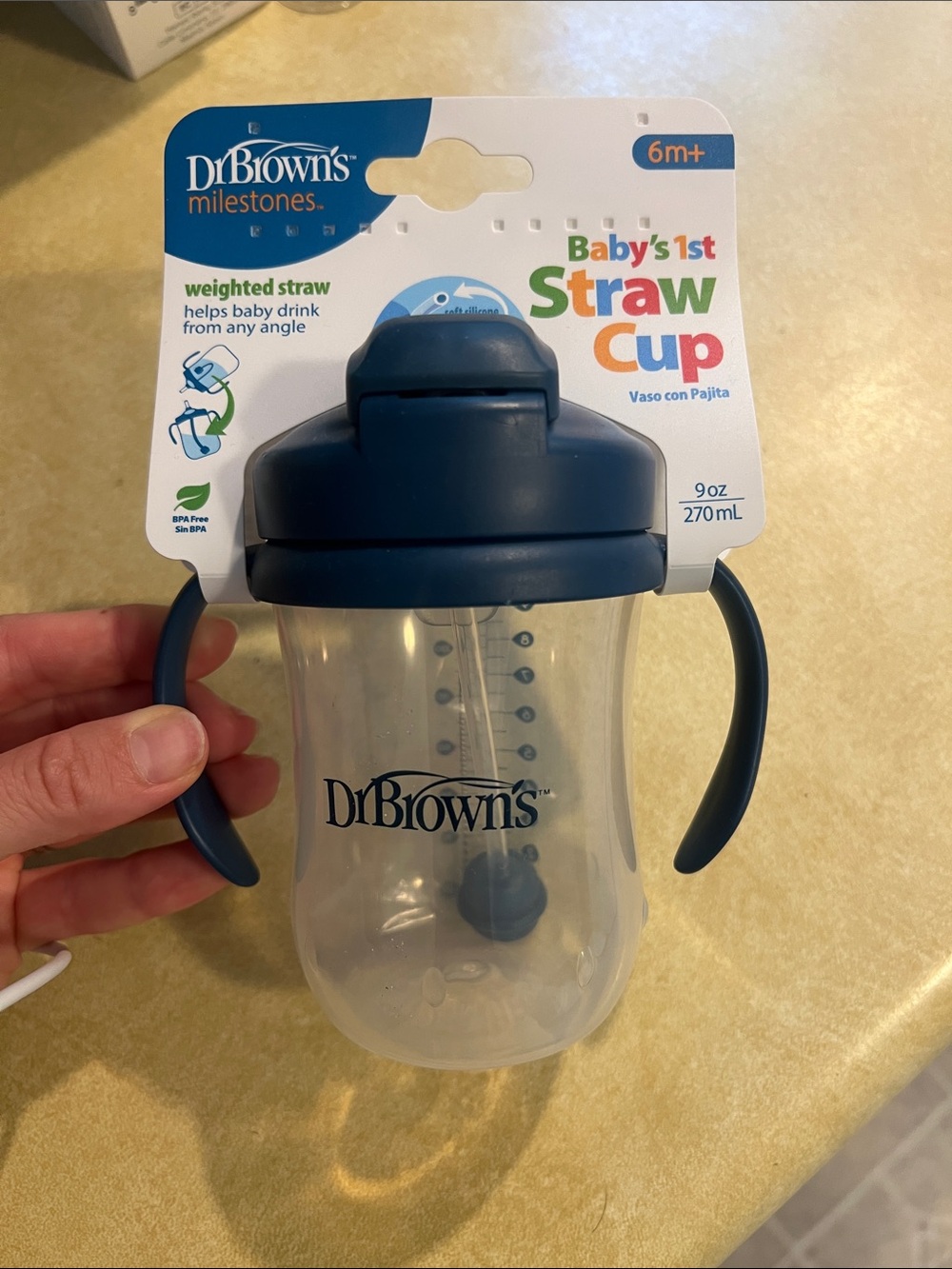 Dr. Brown's Baby's 1st Straw Cup - Navy